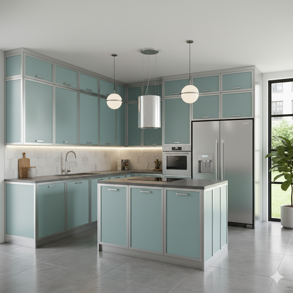 مطابخ HPL (لامينيت ضغط عالي) - صورة من المعرض